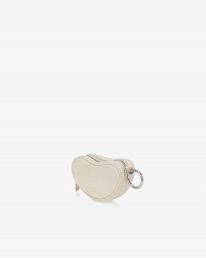 Find Kapoor Heart Mini Tote Pouches Női Fehér | XMK3017BI