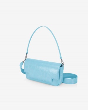 Find Kapoor Lia Bag 27 Crinkled Tote Crossbody Táska Női Kék | FKU5450VW