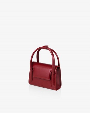 Find Kapoor Marty Bag 18 Crinkled Tote Crossbody Táska Női Piros | JEG6631LK