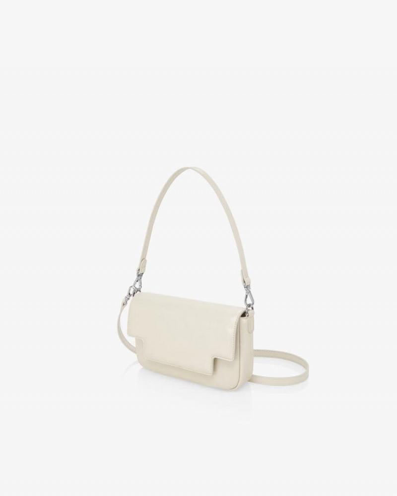 Find Kapoor Lia Bag 19 Crinkled Tote Crossbody Táska Női Fehér | SVN2397FT