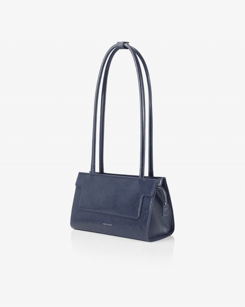 Find Kapoor Marty Brick Bag 24 Crinkled Tote Válltáskák Női Sötétkék | CJC3412HE