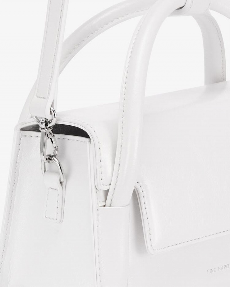 Find Kapoor Marty Éktalpú Bag 22 Crinkled Tote Crossbody Táska Női Fehér | FJJ5147IA